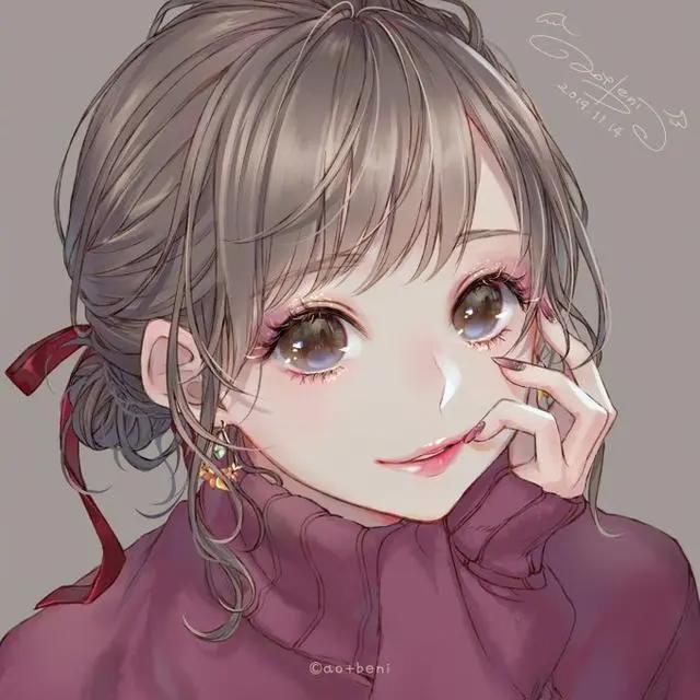 精选：30张女生动漫头像/总有一款适合优秀的你/动漫少女头像