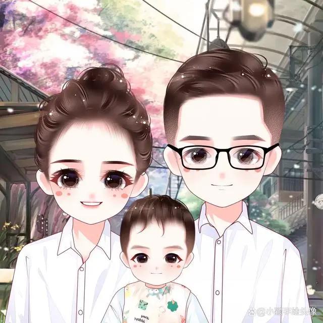 卡通头像手绘，每段经历，都有不一样的故事，感人又有意义