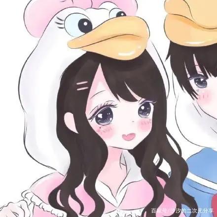 动漫情侣头像分享，小清新系列