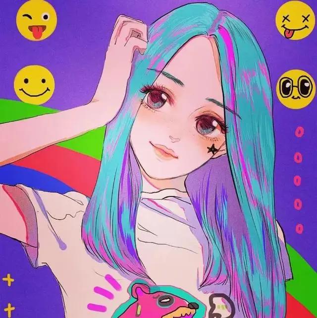 动漫头像丨和你在一起，有糖的味道