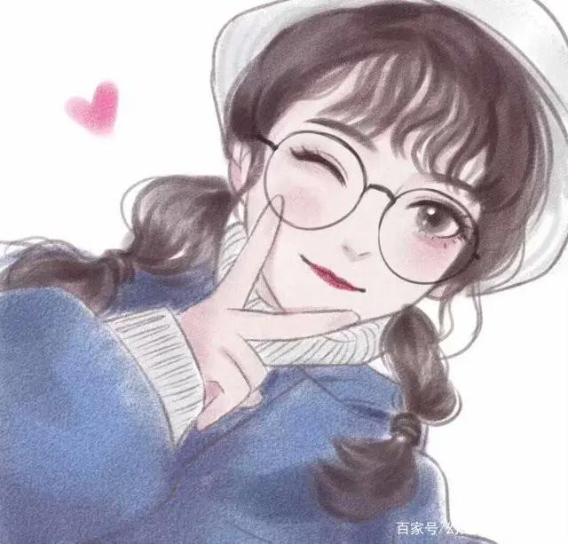 一组甜心漫画风格女生头像来啦！