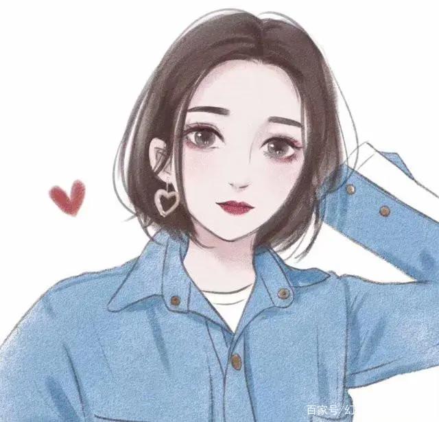 一组甜心漫画风格女生头像来啦！