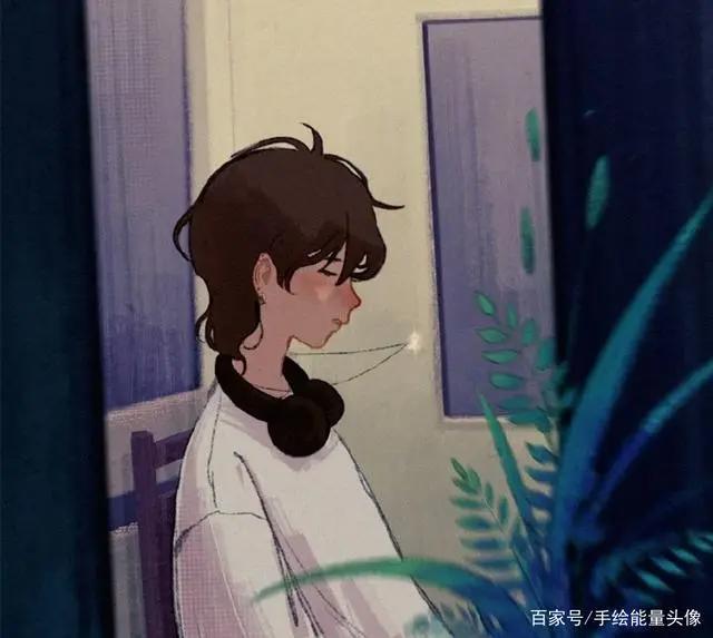 来咯！简约漫画风格学生时代男生头像来啦！