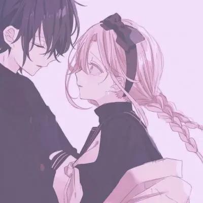 唯美风动漫情侣头像&满眼都是你的人才能配得上你全部的爱意