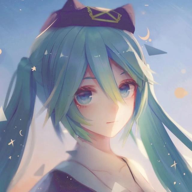 纯净的蓝色系动漫头像｜若当初不识