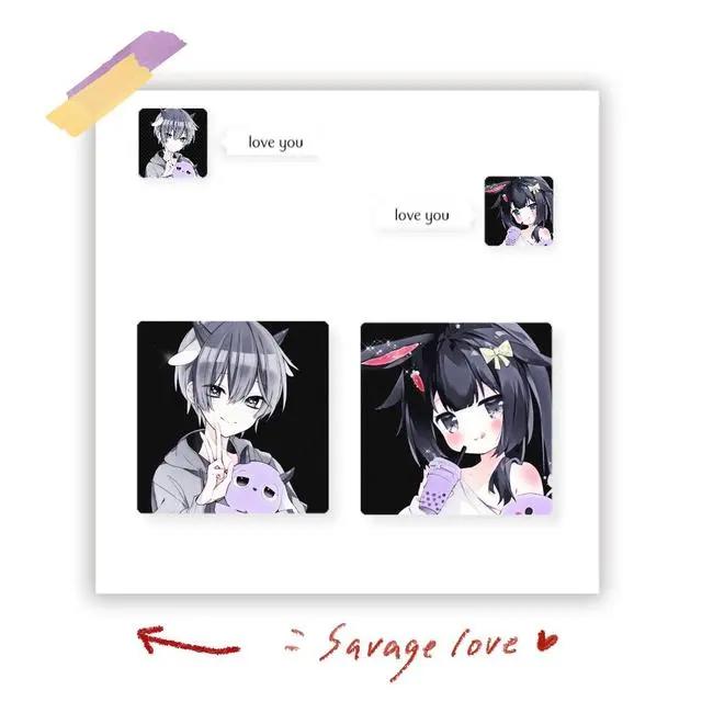 超好看的一男一女动漫卡通情侣头像