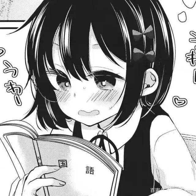 黑白动漫男女生可爱头像