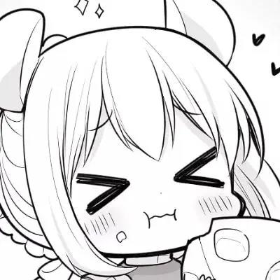 黑白动漫男女生可爱头像