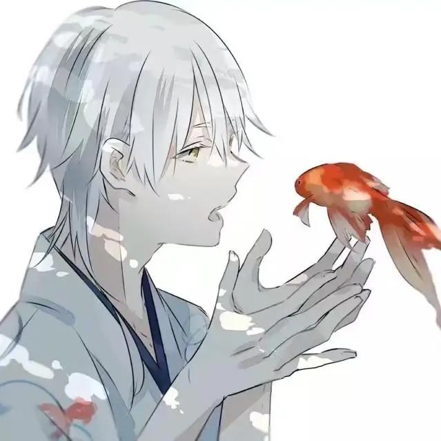 高清动漫男生头像|黑白风