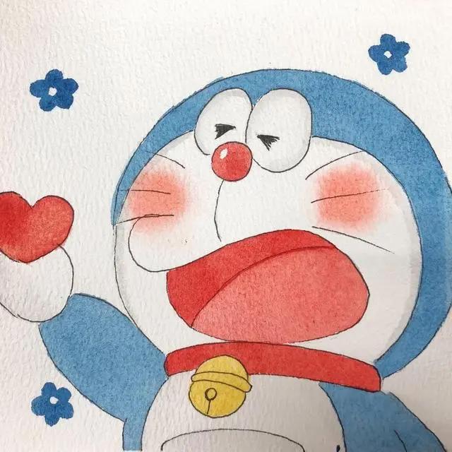 彩绘卡通动漫头像，满满童年纯真的样子