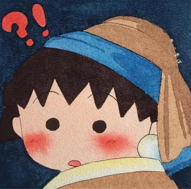 彩绘卡通动漫头像，满满童年纯真的样子