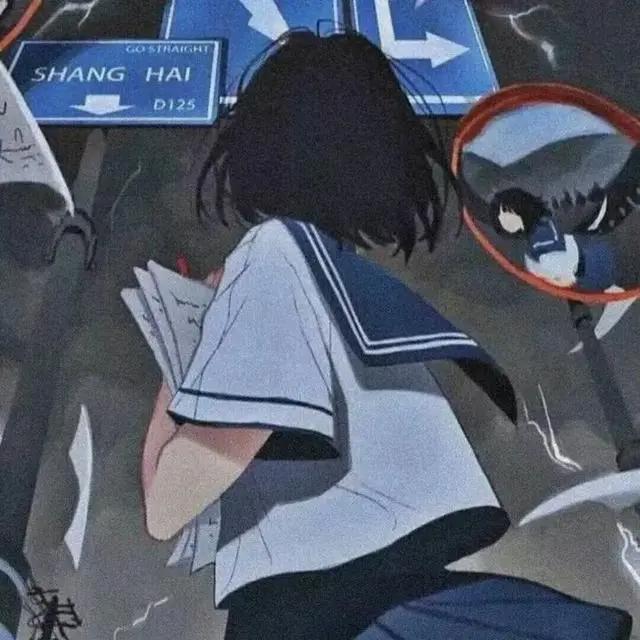 动漫头像：1107可爱治愈系动漫卡通女生头像