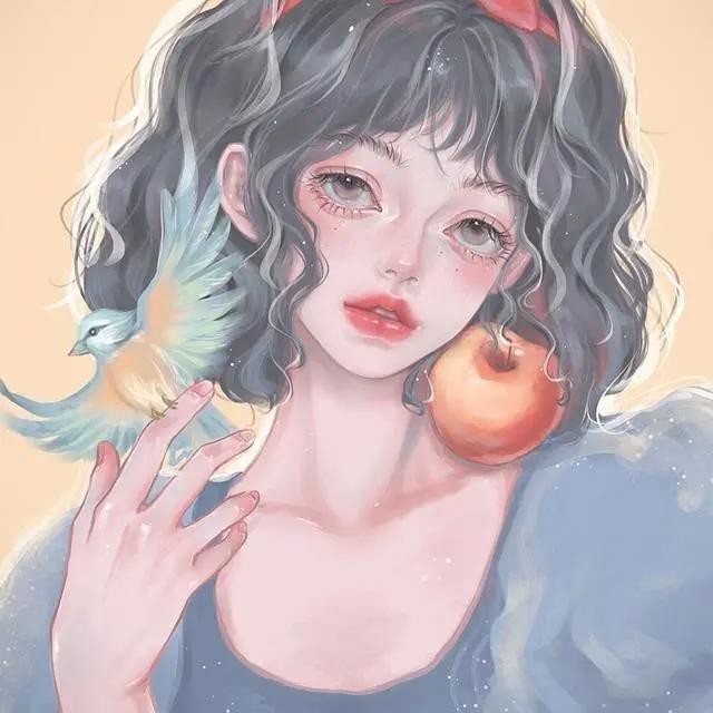 纯欲风动漫女生可爱头像