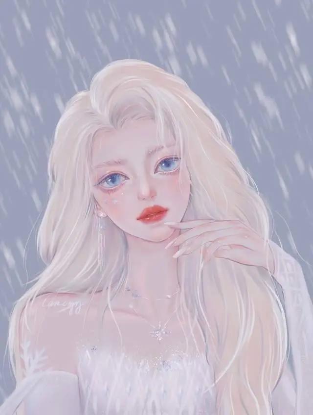 一组超级惊艳的动漫插画头像