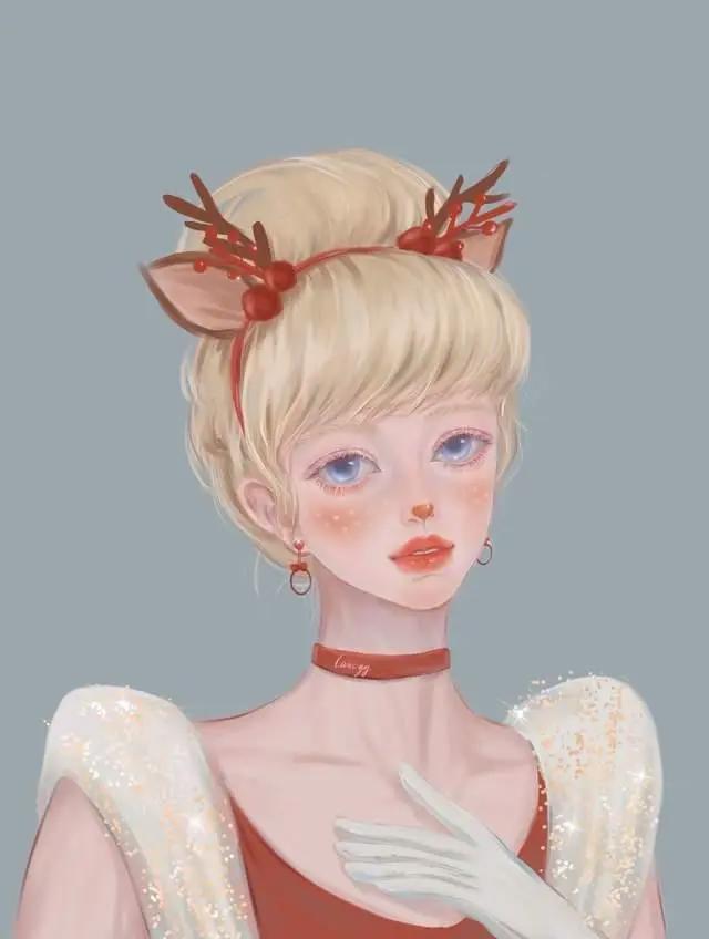 一组超级惊艳的动漫插画头像