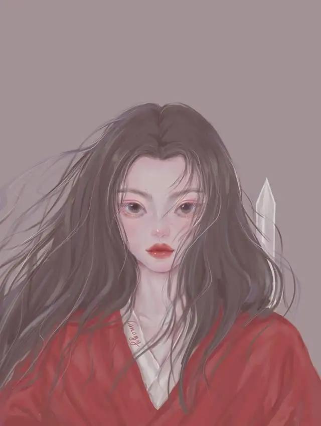 一组超级惊艳的动漫插画头像