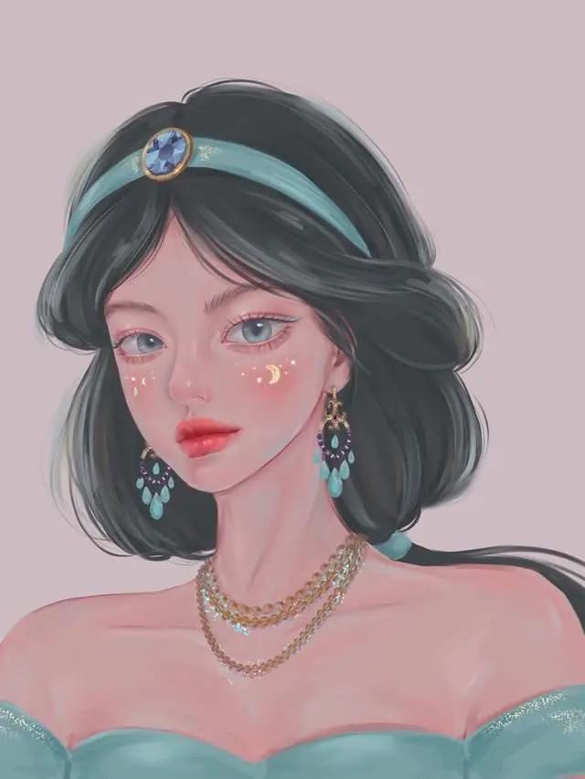 一组超级惊艳的动漫插画头像