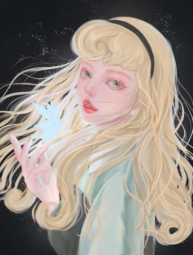 一组超级惊艳的动漫插画头像