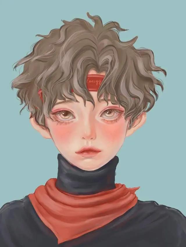 一组超级惊艳的动漫插画头像