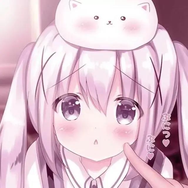 粉色系可爱女生动漫头像满满的少女心令人心动