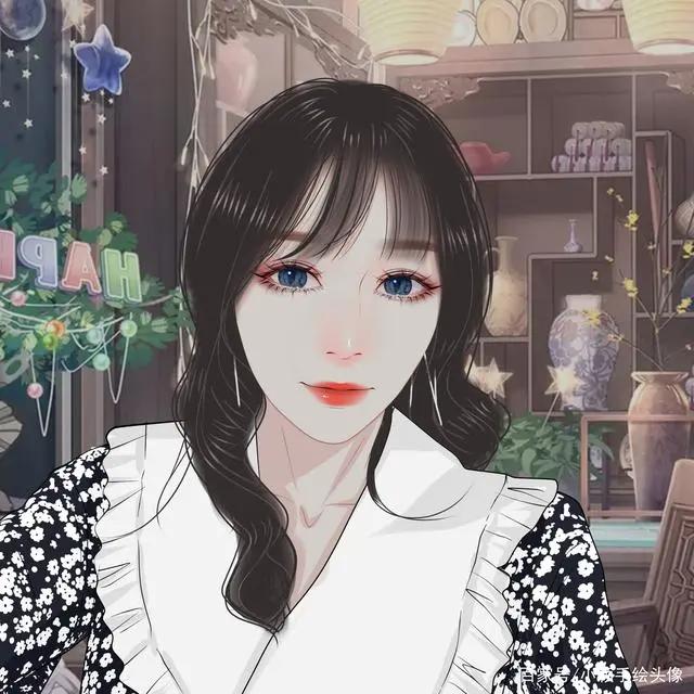简单漫画头像，简单生活态度，美好总会悄然而至