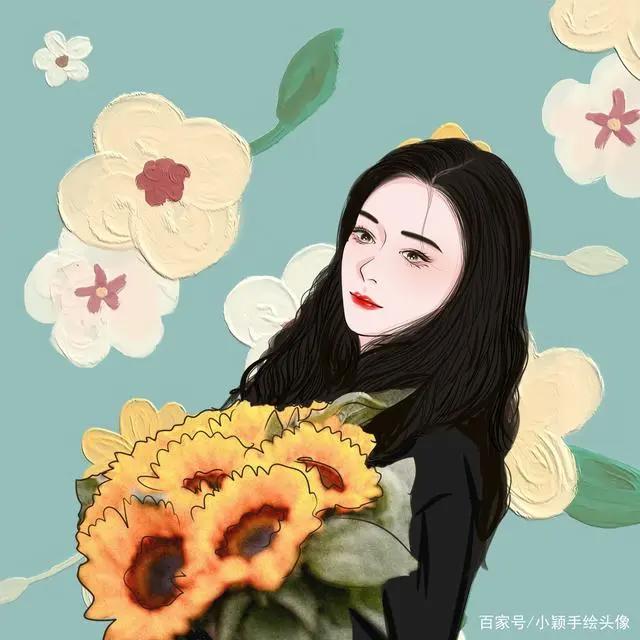 简单漫画头像，简单生活态度，美好总会悄然而至