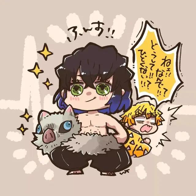 动漫头像，16张Q版鬼灭之刃头像，小姐姐都喜欢