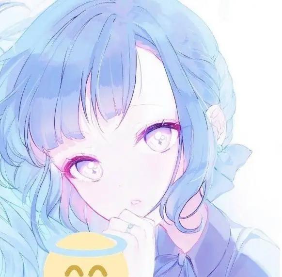 动漫头像：唯美的蓝色系列，蓝色象征着永恒！