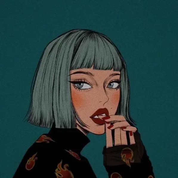 九张高清动漫女生头像另赠超火的朋友圈文案