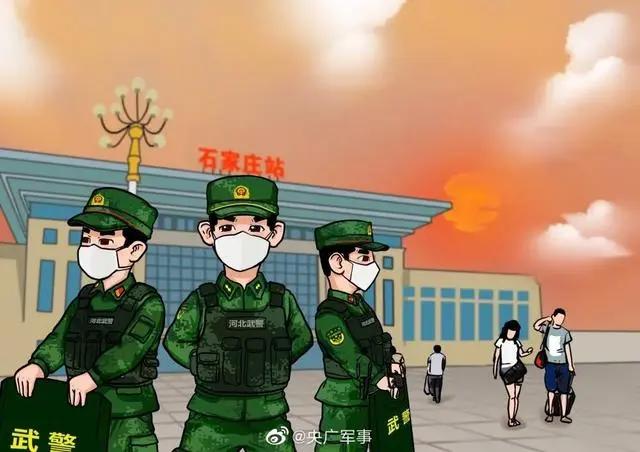 画风太萌！武警官兵专属头像来袭