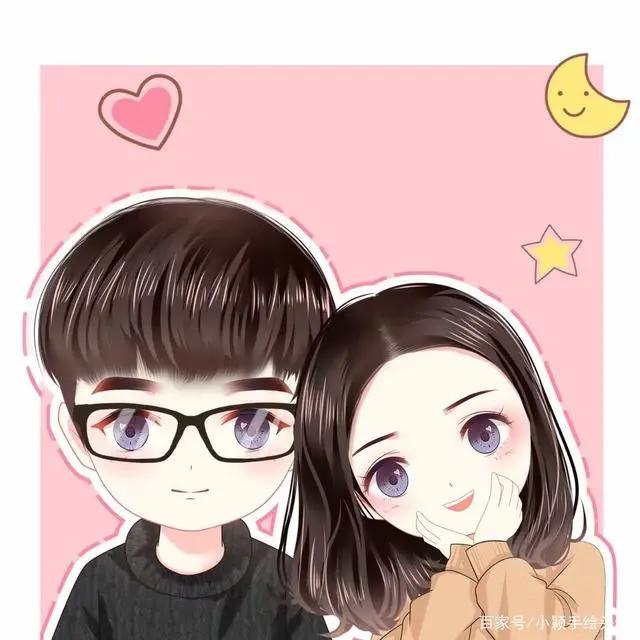 动漫头像设计，温馨幸福的头像，美好甜蜜的爱情
