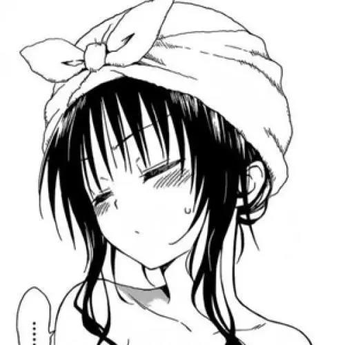 头像｜黑白动漫女生头像