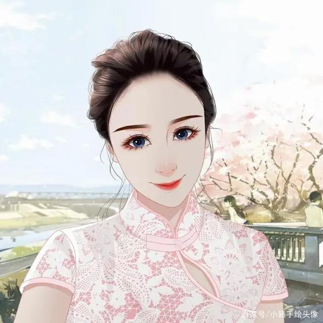 手绘漫画头像，简单画风，成就别样精彩