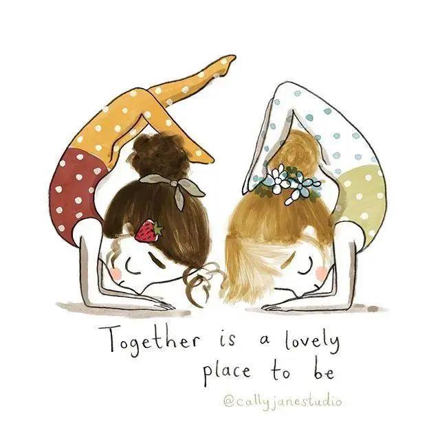 INS上最新的42张瑜伽漫画图片，每一张都超好看！（收藏级）