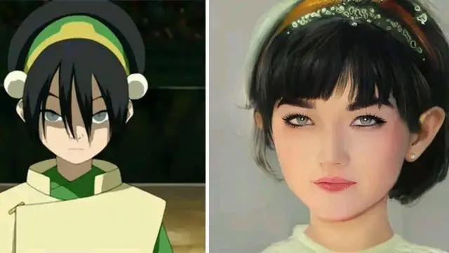 AI还原经典动画角色,祢豆子成超级大美女,看起来都太真实