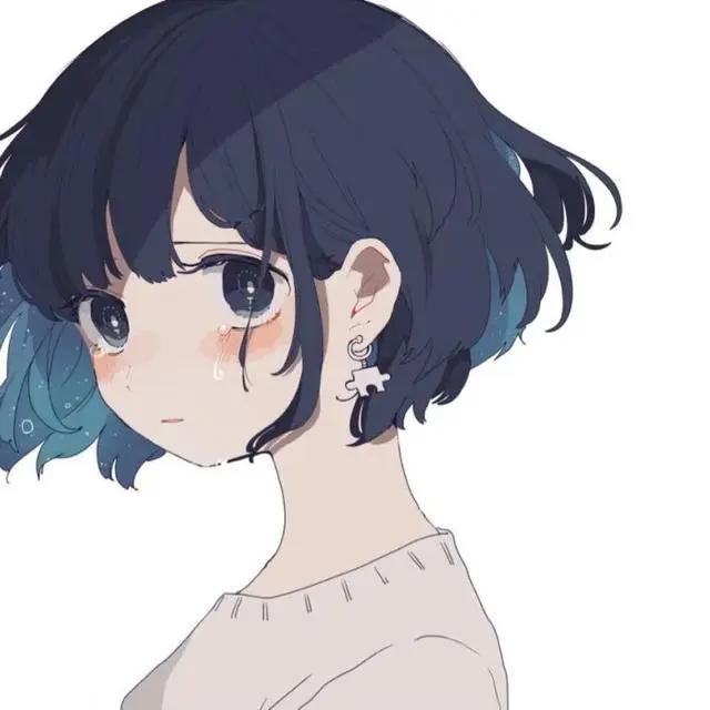 短发少女动漫高清头像