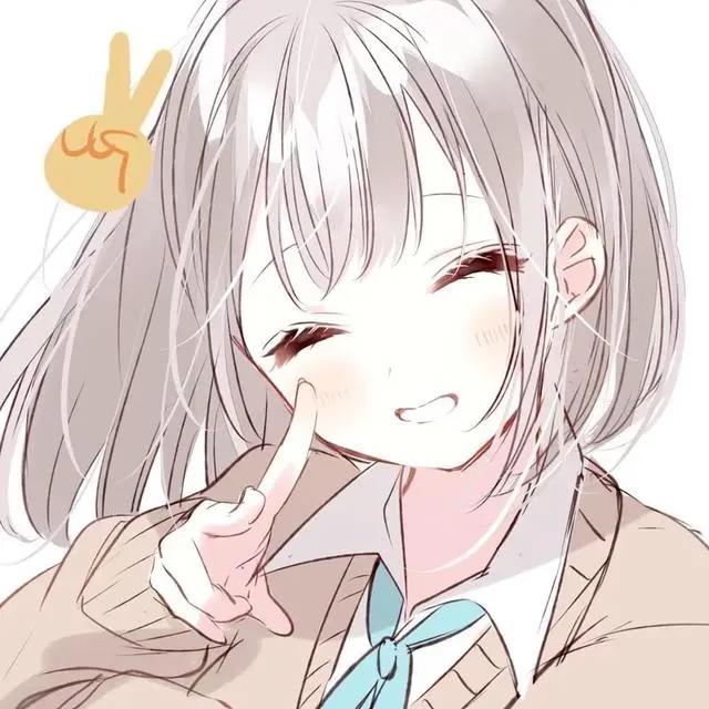 短发少女动漫高清头像
