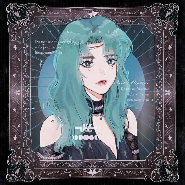 手绘暗黑风《美少女战士》，不要再做乖乖女，酷炫御姐也很可以！