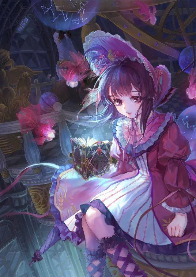 高点赞动漫头像美女CG壁纸｜似水温柔，皆在眼眸