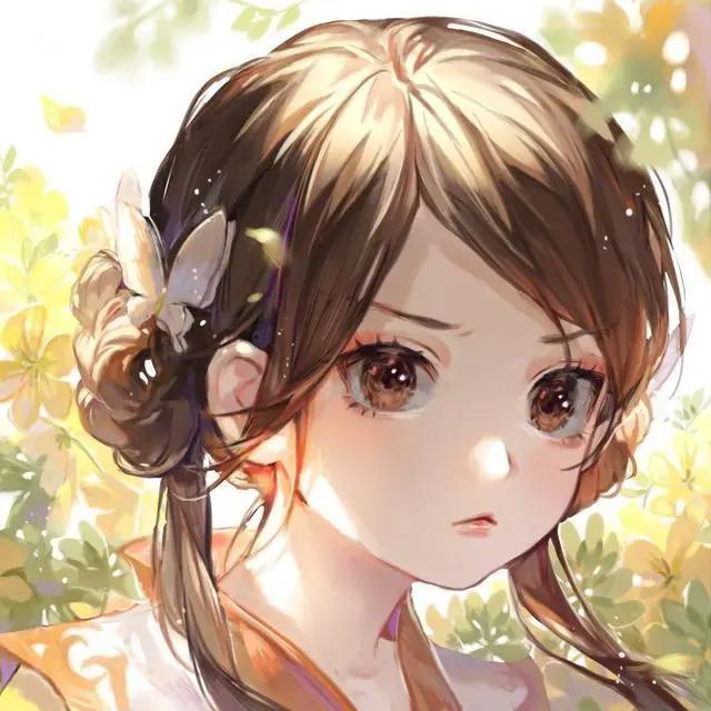 高点赞动漫头像美女CG壁纸｜似水温柔，皆在眼眸