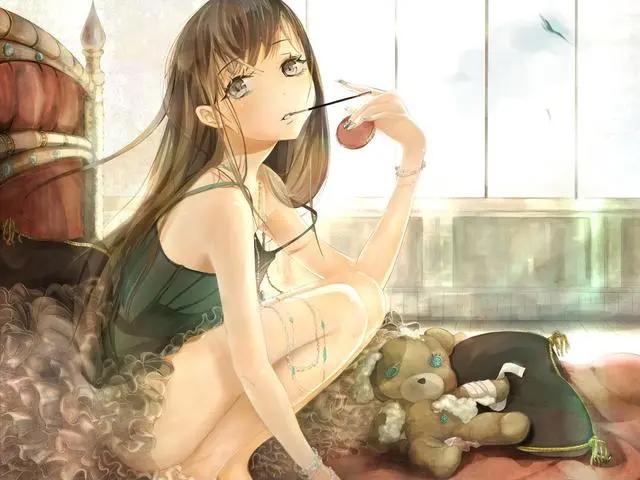 动漫美少女的黑丝神秘，白丝干净纯洁，两者在它面前什么都不是！