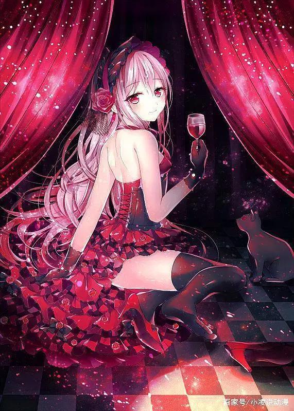 动漫美女回眸一笑百媚生，心瞬间化了