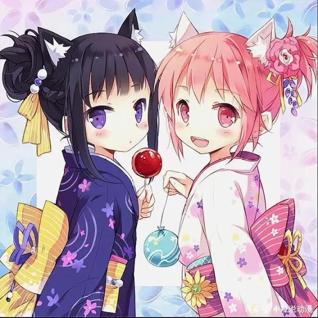 动漫美女回眸一笑百媚生，心瞬间化了