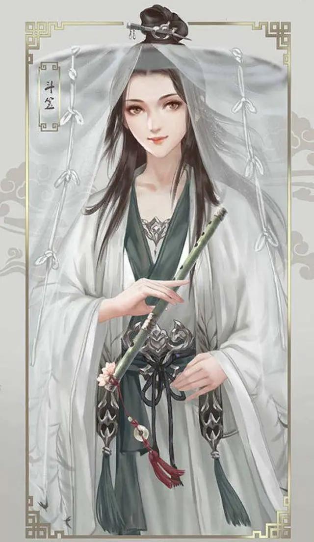 二次元那些惊艳了时光的绝色美人，斗笠轻纱仙气飘飘