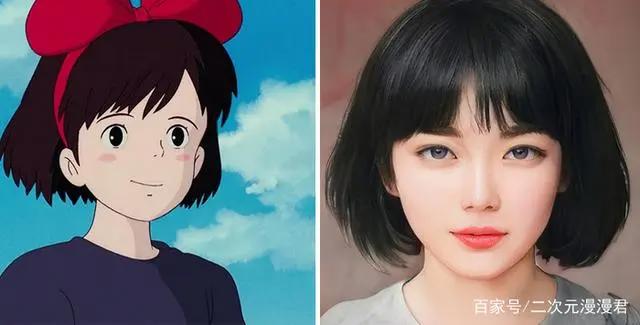 动漫女角色AI真人版,化身2.5次元美女,果然还是漫画中最好看