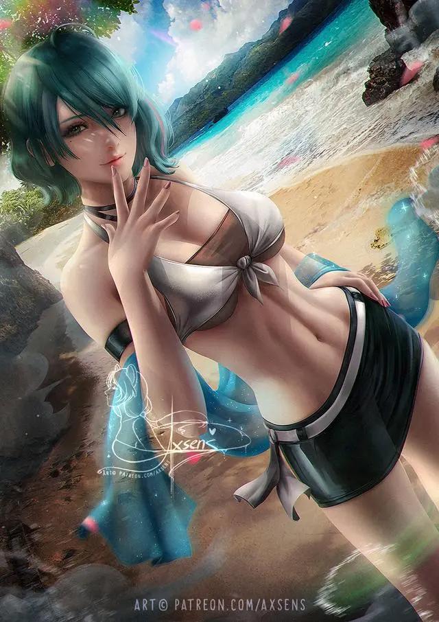 「二次元动漫壁纸」有马甲线的女生根本不用看脸！