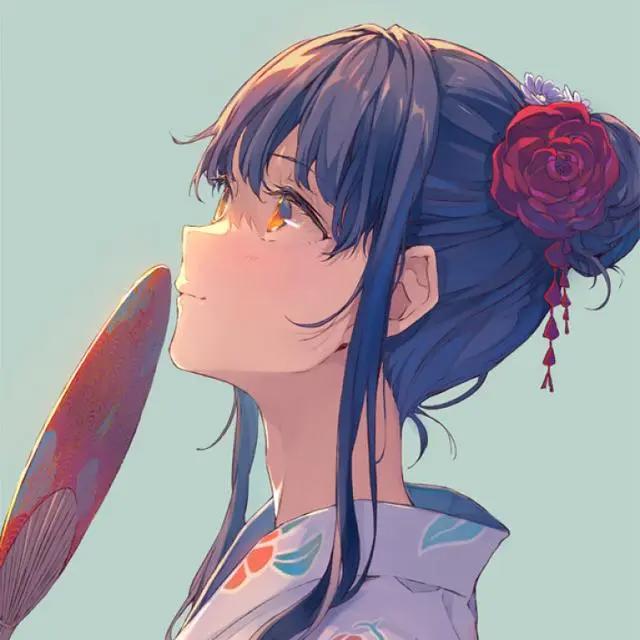 如此绝美的侧颜动漫女生头像合集，你确定不来一张～