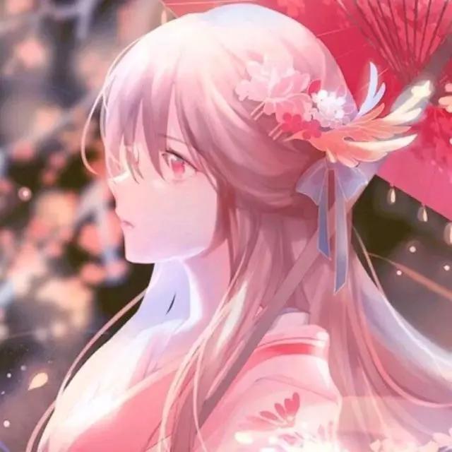 如此绝美的侧颜动漫女生头像合集，你确定不来一张～