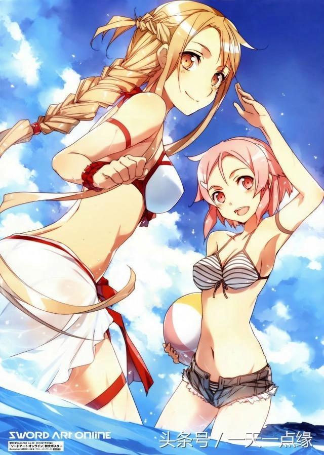 动漫向：夏日清凉福利，二次元泳装小姐姐简直是夏日的一道靓丽风景线！