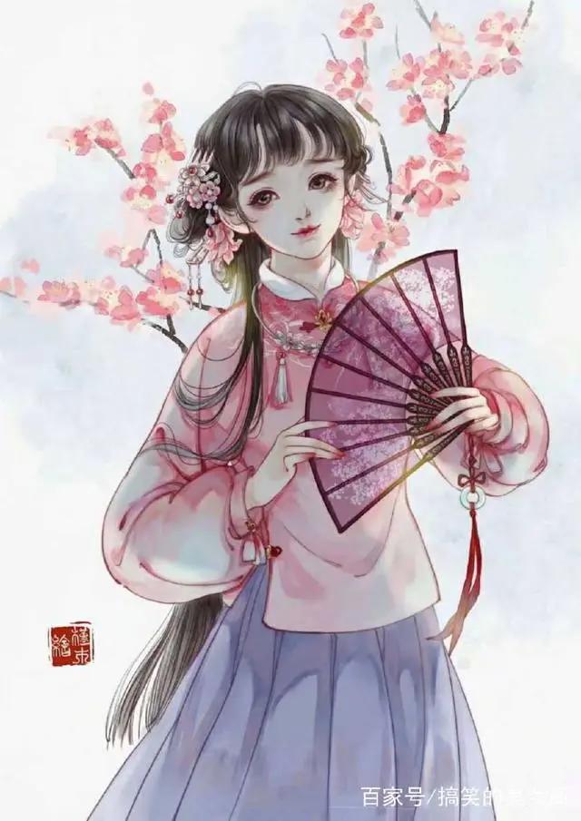 超甜美的古风动漫美女子